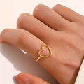 Minimal Heart Ring